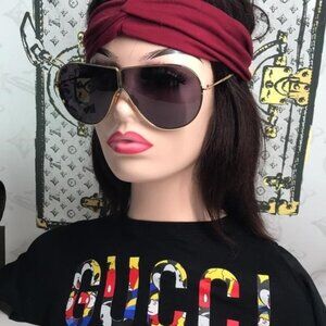 NEW AUTHENTIC Tom Ford Gold and Black Women's Sunglasses TF1158 30A